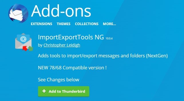 Thunderbird add-on